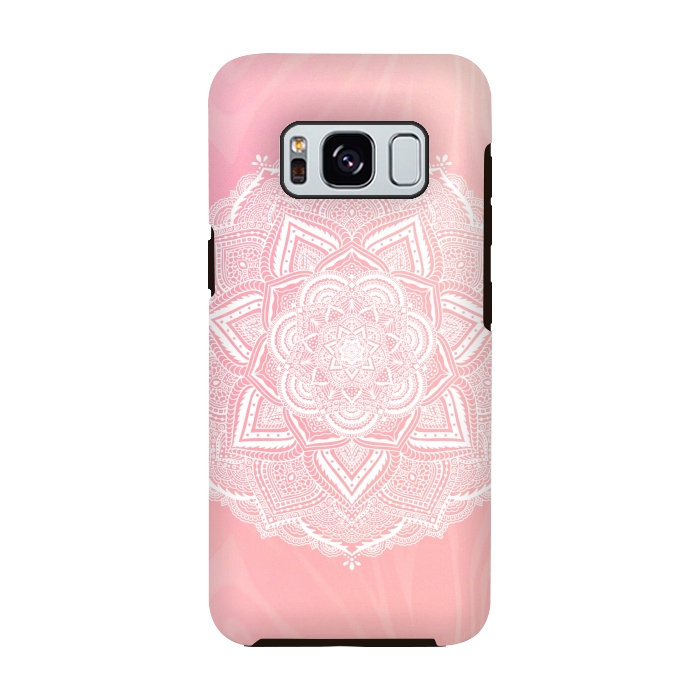 Galaxy S8 StrongFit Cute pink mandala by Jms
