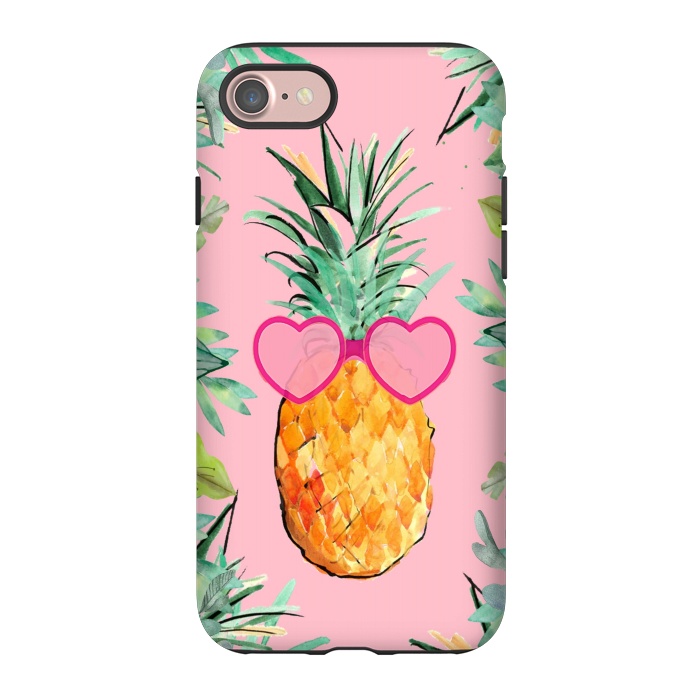 iPhone 7 StrongFit Cool Pinapple with Glasses by ''CVogiatzi.