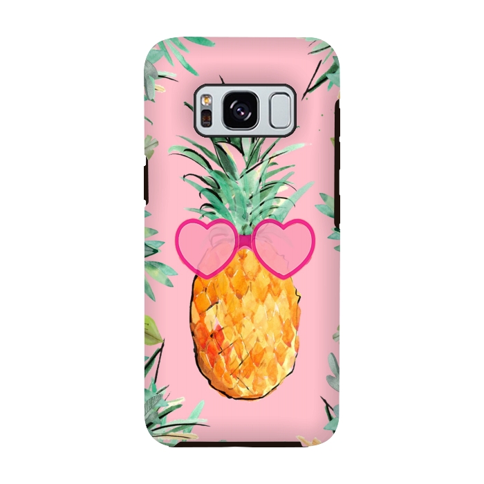Galaxy S8 StrongFit Cool Pinapple with Glasses by ''CVogiatzi.