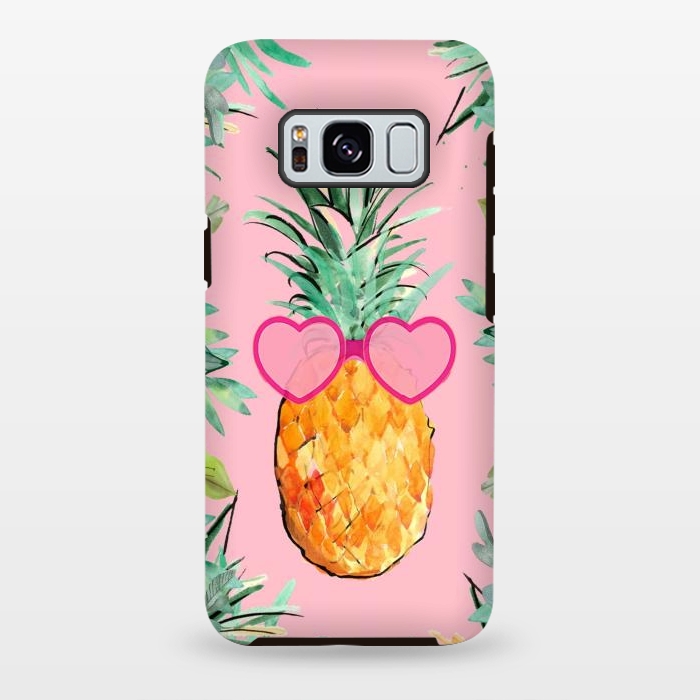 Galaxy S8 plus StrongFit Cool Pinapple with Glasses by ''CVogiatzi.