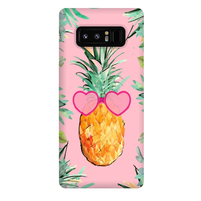 Galaxy Note 8 StrongFit Cool Pinapple with Glasses by ''CVogiatzi.