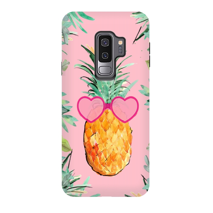Galaxy S9 plus StrongFit Cool Pinapple with Glasses by ''CVogiatzi.