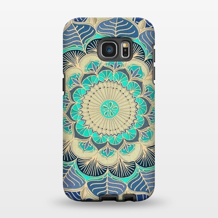 Galaxy S7 EDGE StrongFit Midnight Bloom by Micklyn Le Feuvre