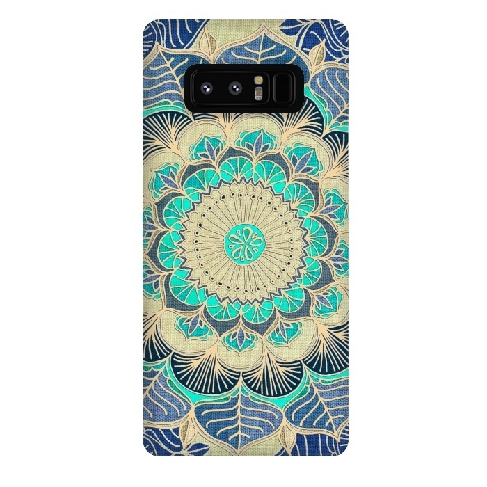 Galaxy Note 8 StrongFit Midnight Bloom by Micklyn Le Feuvre