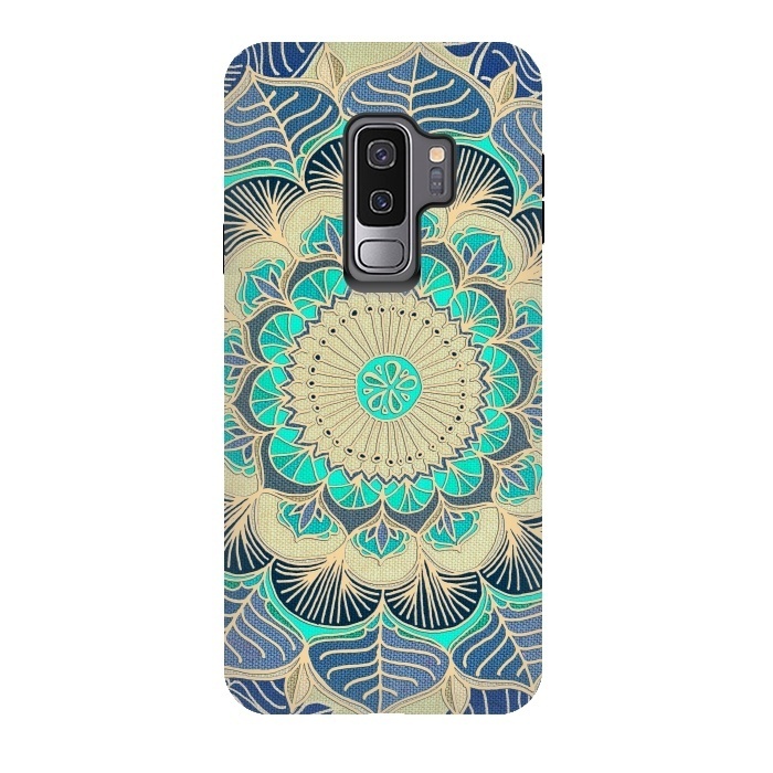 Galaxy S9 plus StrongFit Midnight Bloom by Micklyn Le Feuvre