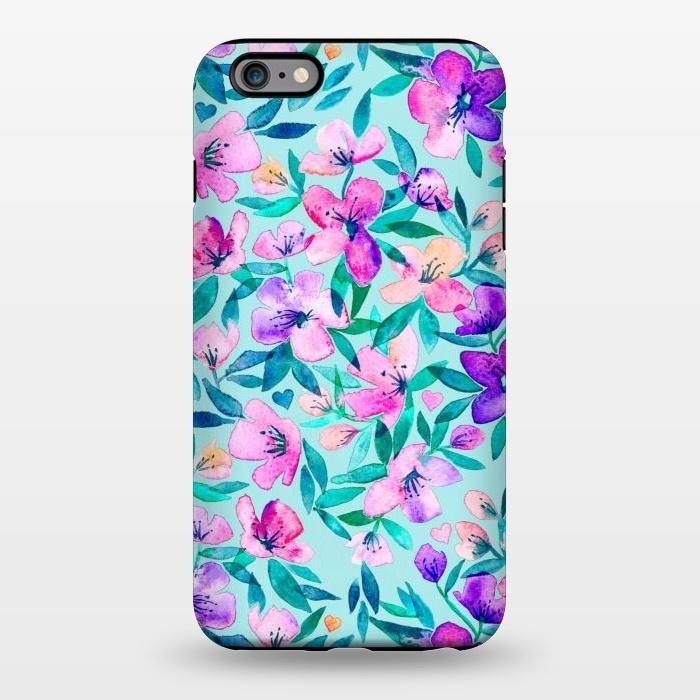 iPhone 6/6s plus StrongFit Happy Spring Floral in Watercolor by Micklyn Le Feuvre