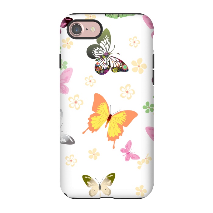 iPhone 7 StrongFit Butterflies (colorful butterflies) 3 by Bledi