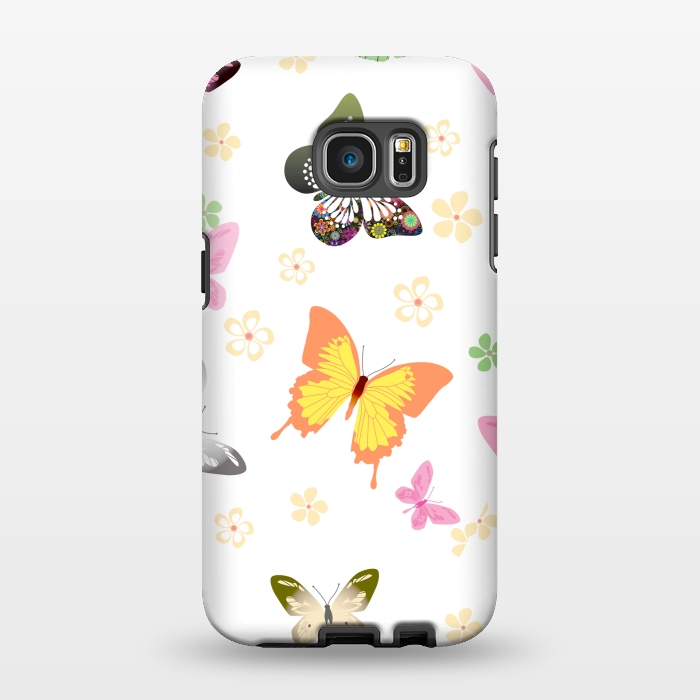 Galaxy S7 EDGE StrongFit Butterflies (colorful butterflies) 3 by Bledi