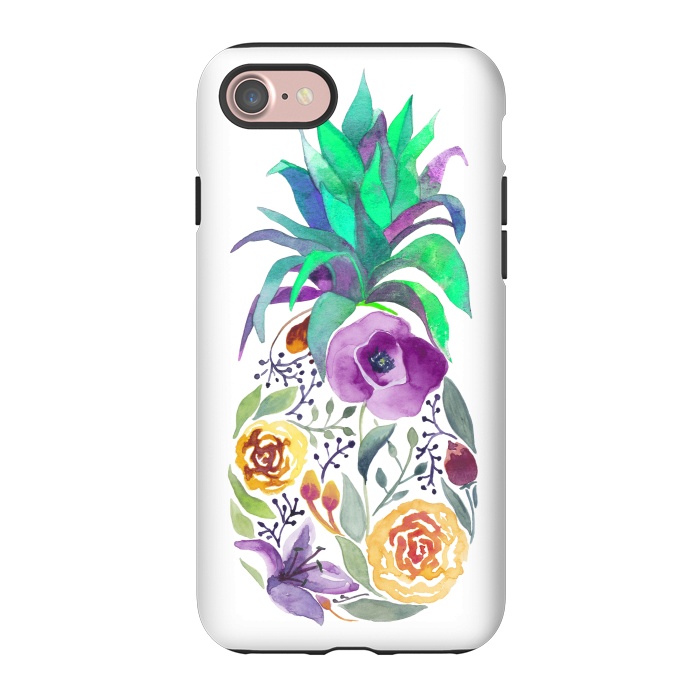 iPhone 7 StrongFit Pretty Pineapple by gingerlique