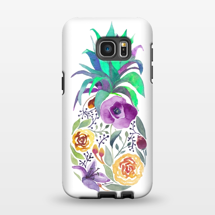 Galaxy S7 EDGE StrongFit Pretty Pineapple by gingerlique