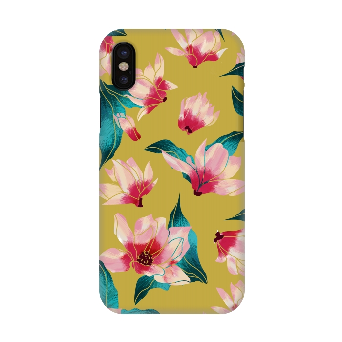 iPhone X SlimFit Floral Aura by Uma Prabhakar Gokhale