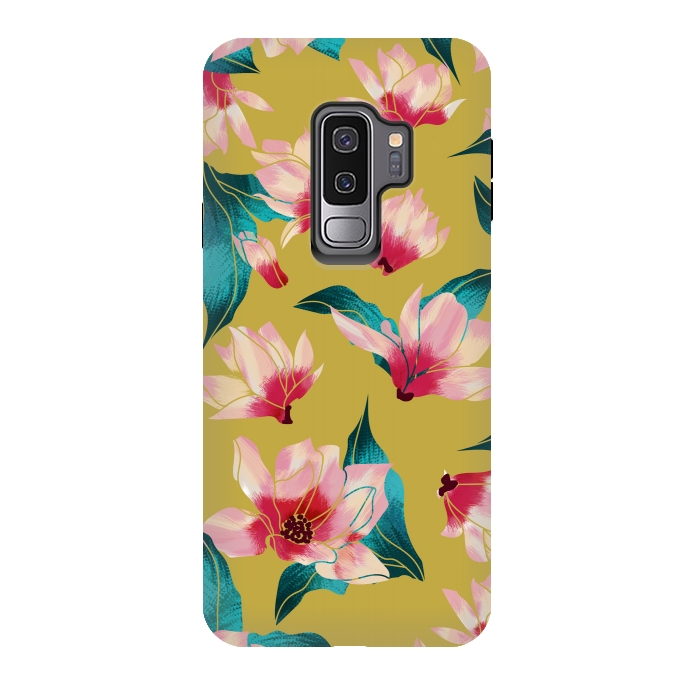 Galaxy S9 plus StrongFit Floral Aura by Uma Prabhakar Gokhale