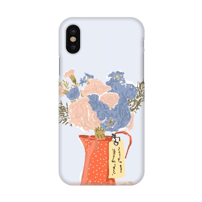 iPhone X SlimFit Flowers With Love por Uma Prabhakar Gokhale