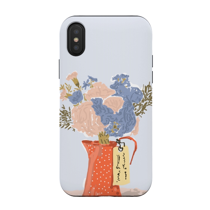 iPhone Xs / X StrongFit Flowers With Love por Uma Prabhakar Gokhale