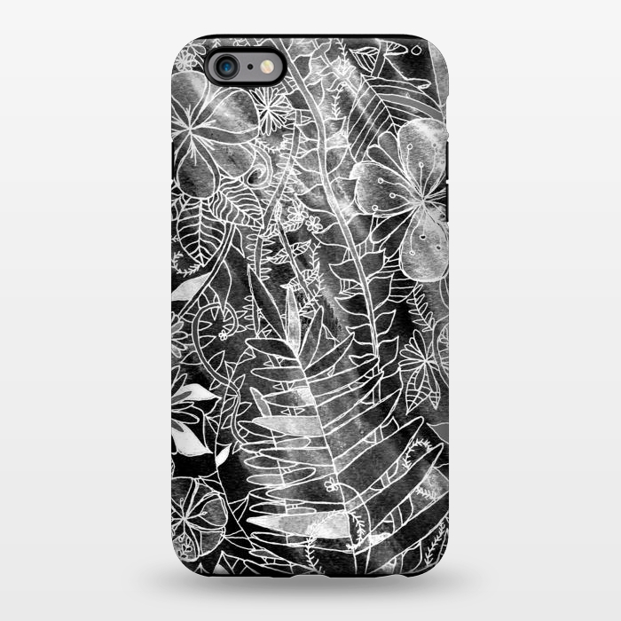 iPhone 6/6s plus StrongFit Silver Floral  by Tigatiga