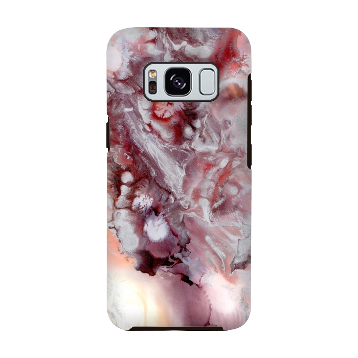 Galaxy S8 StrongFit Alcohol Ink Fire   by Tigatiga