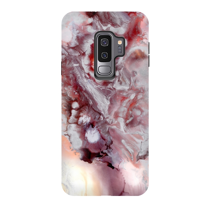 Galaxy S9 plus StrongFit Alcohol Ink Fire   by Tigatiga