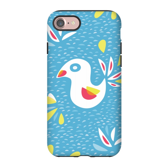 iPhone 7 StrongFit Cute Abstract Bird In Spring by Boriana Giormova