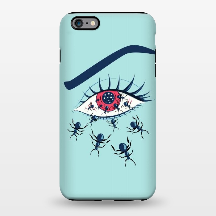 iPhone 6/6s plus StrongFit Weird Creepy Red Eye With Crawling Ants by Boriana Giormova