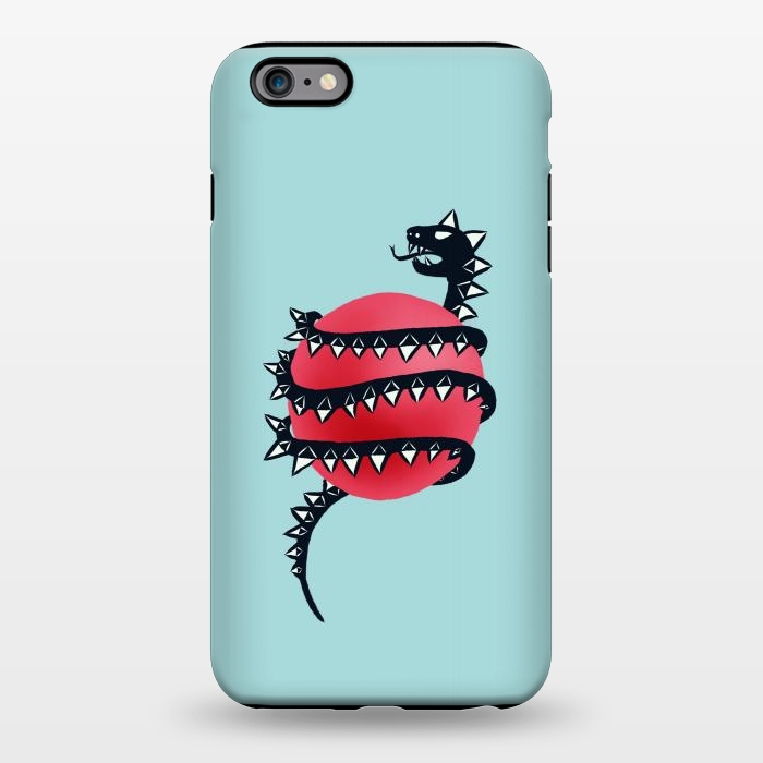 iPhone 6/6s plus StrongFit Cool Evil Black Dragon Snake Monster by Boriana Giormova