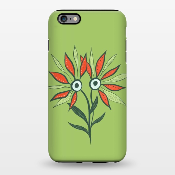 iPhone 6/6s plus StrongFit Cute Eyes Character Flower Monster by Boriana Giormova