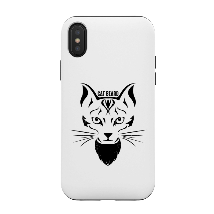 iPhone Xs / X StrongFit cat beard by TMSarts