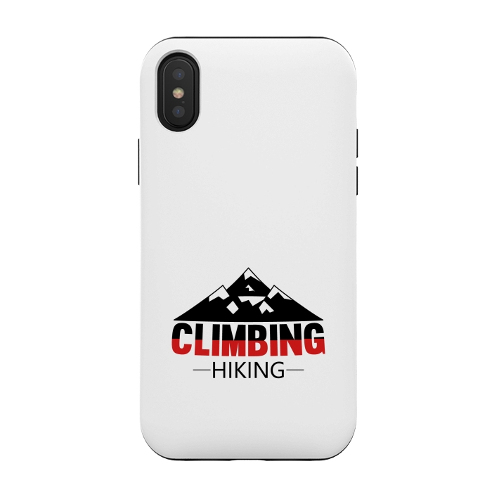iPhone Xs / X StrongFit climbing hiking by TMSarts
