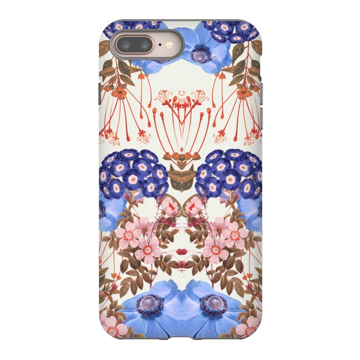 iPhone 7 plus StrongFit Blue Bloom by Zala Farah