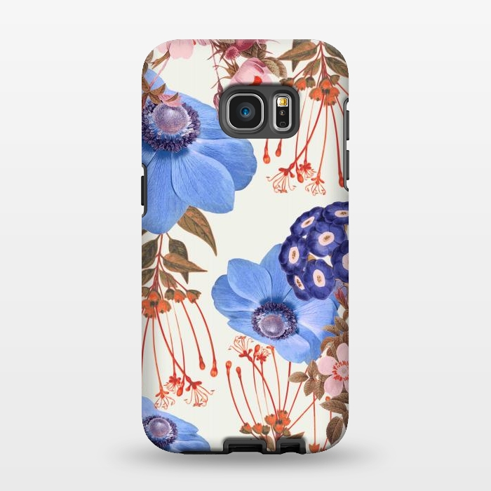 Galaxy S7 EDGE StrongFit Blue Bloom V2 by Zala Farah
