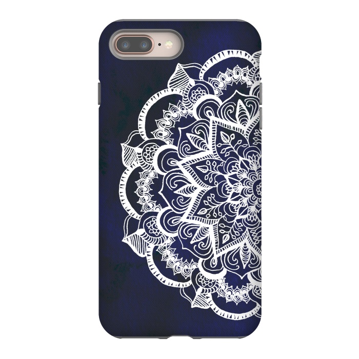 iPhone 7 plus StrongFit White Feather Mandala by Tangerine-Tane
