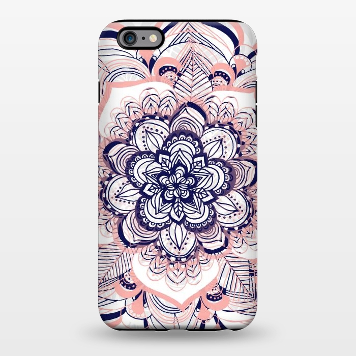 iPhone 6/6s plus StrongFit Purple, Blue and Pink Netted Mandala by Tangerine-Tane