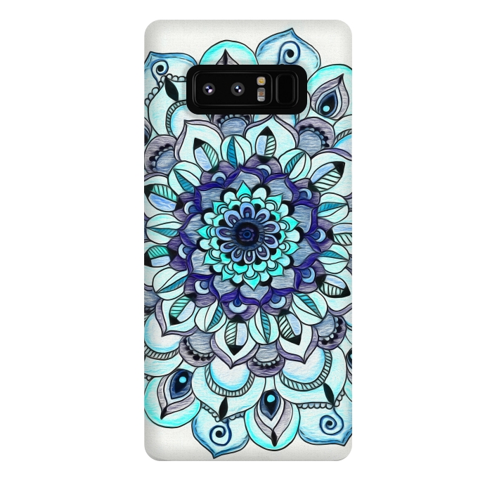 Galaxy Note 8 StrongFit Peacock Mandala by Tangerine-Tane