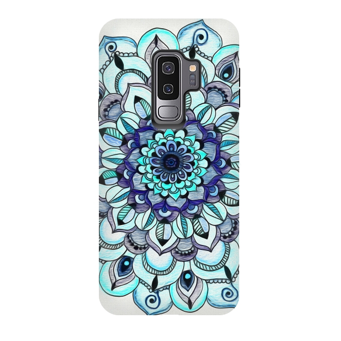 Galaxy S9 plus StrongFit Peacock Mandala by Tangerine-Tane