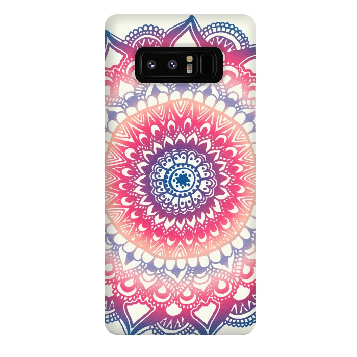 Galaxy Note 8 StrongFit Ocean Sunset Mandala by Tangerine-Tane