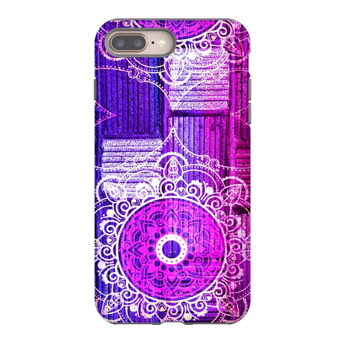 iPhone 7 plus StrongFit Purple Tapestry by Rossy Villarreal