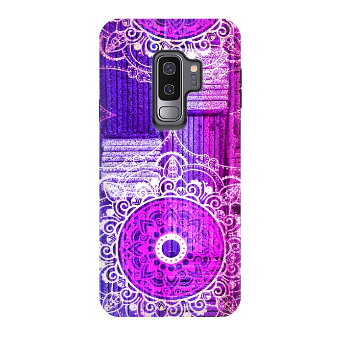 Galaxy S9 plus StrongFit Purple Tapestry by Rossy Villarreal