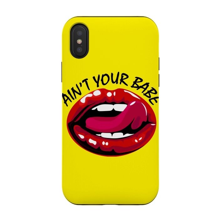 iPhone Xs / X StrongFit ain't your babe by MALLIKA