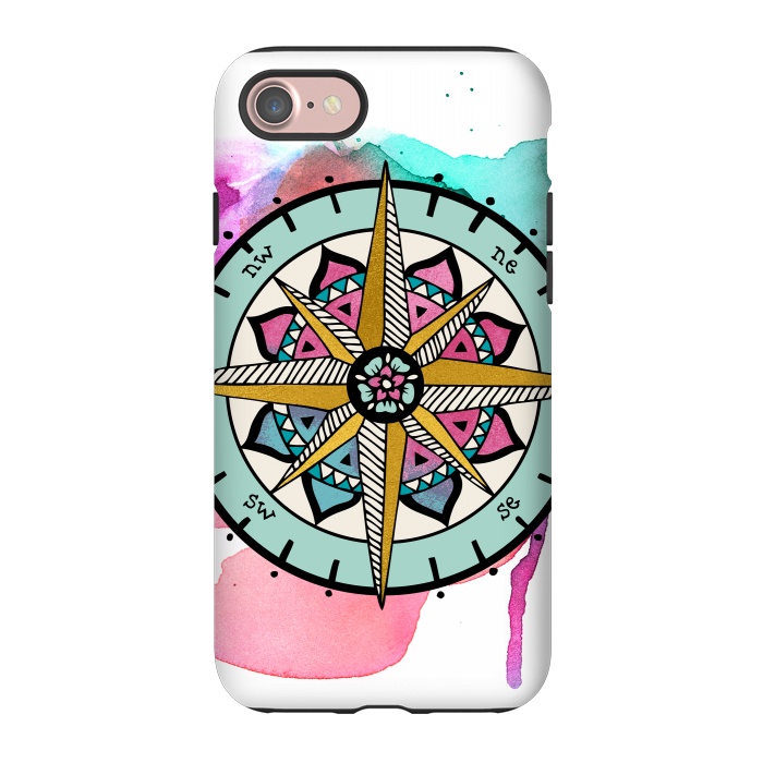 iPhone 7 StrongFit compass by Pom Graphic Design