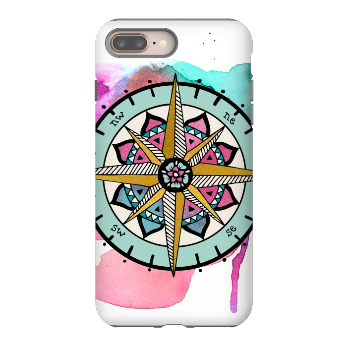 iPhone 7 plus StrongFit compass by Pom Graphic Design