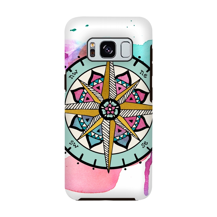 Galaxy S8 StrongFit compass by Pom Graphic Design