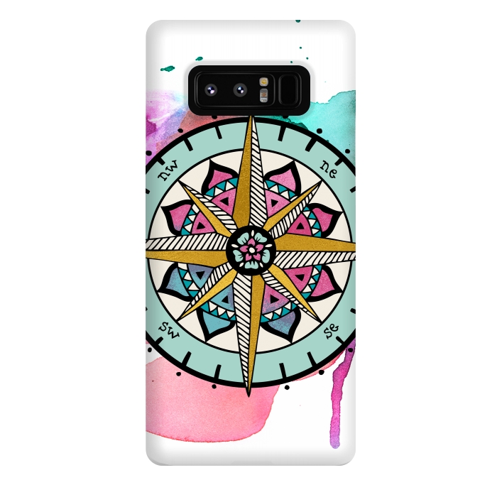Galaxy Note 8 StrongFit compass by Pom Graphic Design