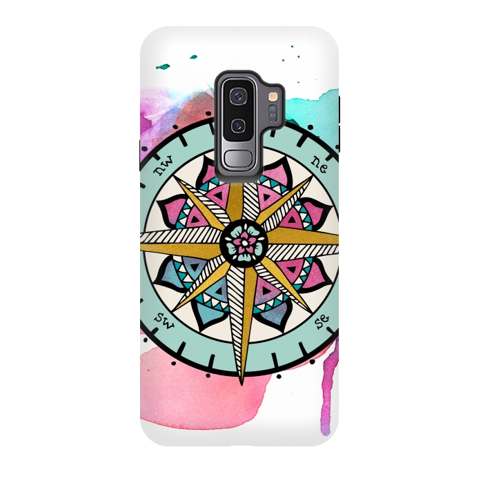 Galaxy S9 plus StrongFit compass by Pom Graphic Design