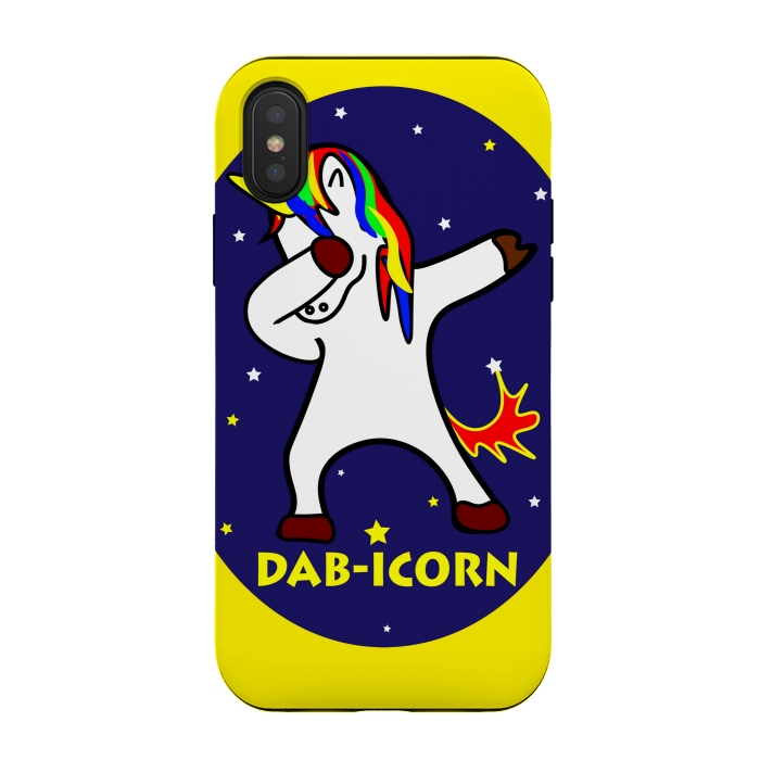 iPhone Xs / X StrongFit dab-icorn by MALLIKA