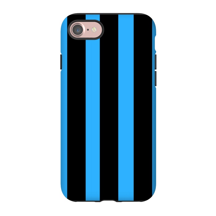 iPhone 7 StrongFit blue stripes by MALLIKA