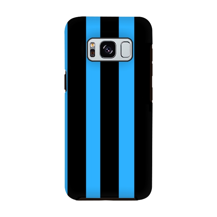 Galaxy S8 StrongFit blue stripes by MALLIKA