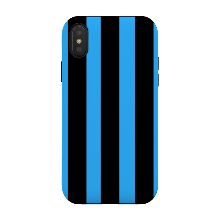 iPhone Xs / X StrongFit blue stripes by MALLIKA