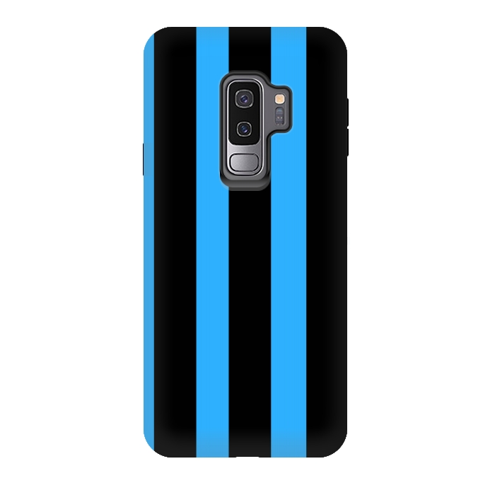 Galaxy S9 plus StrongFit blue stripes by MALLIKA