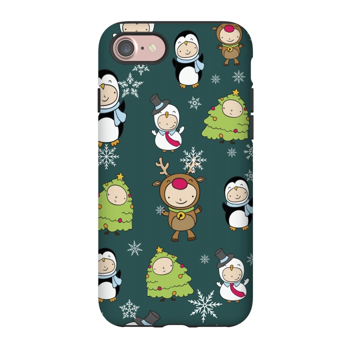iPhone 7 StrongFit Children Christmas Costumes Pattern by Bledi
