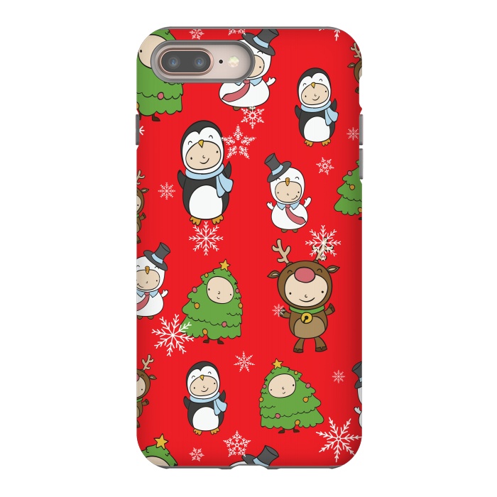 iPhone 7 plus StrongFit Children Christmas Costumes Pattern 2 by Bledi