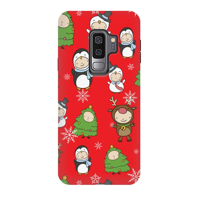 Galaxy S9 plus StrongFit Children Christmas Costumes Pattern 2 by Bledi